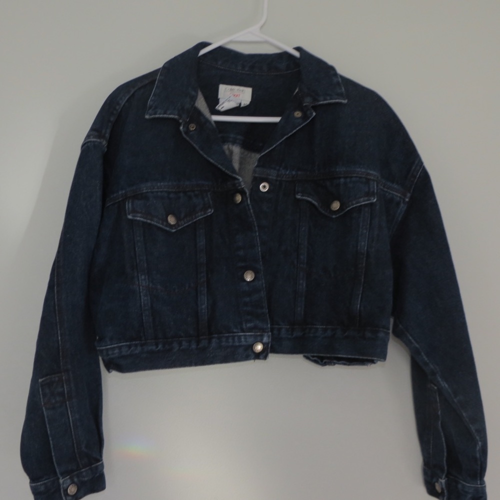 Vintage Cropped Denim Jacket